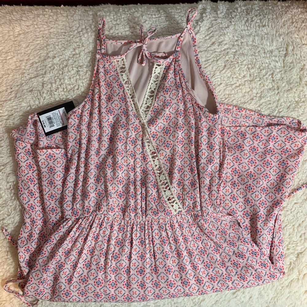 Art Class Pink Geo/Mosaic Dress